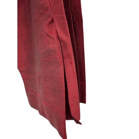 Harolds Womens Silk Trousers Size 8 Red Made In China - Picture 9 of 9